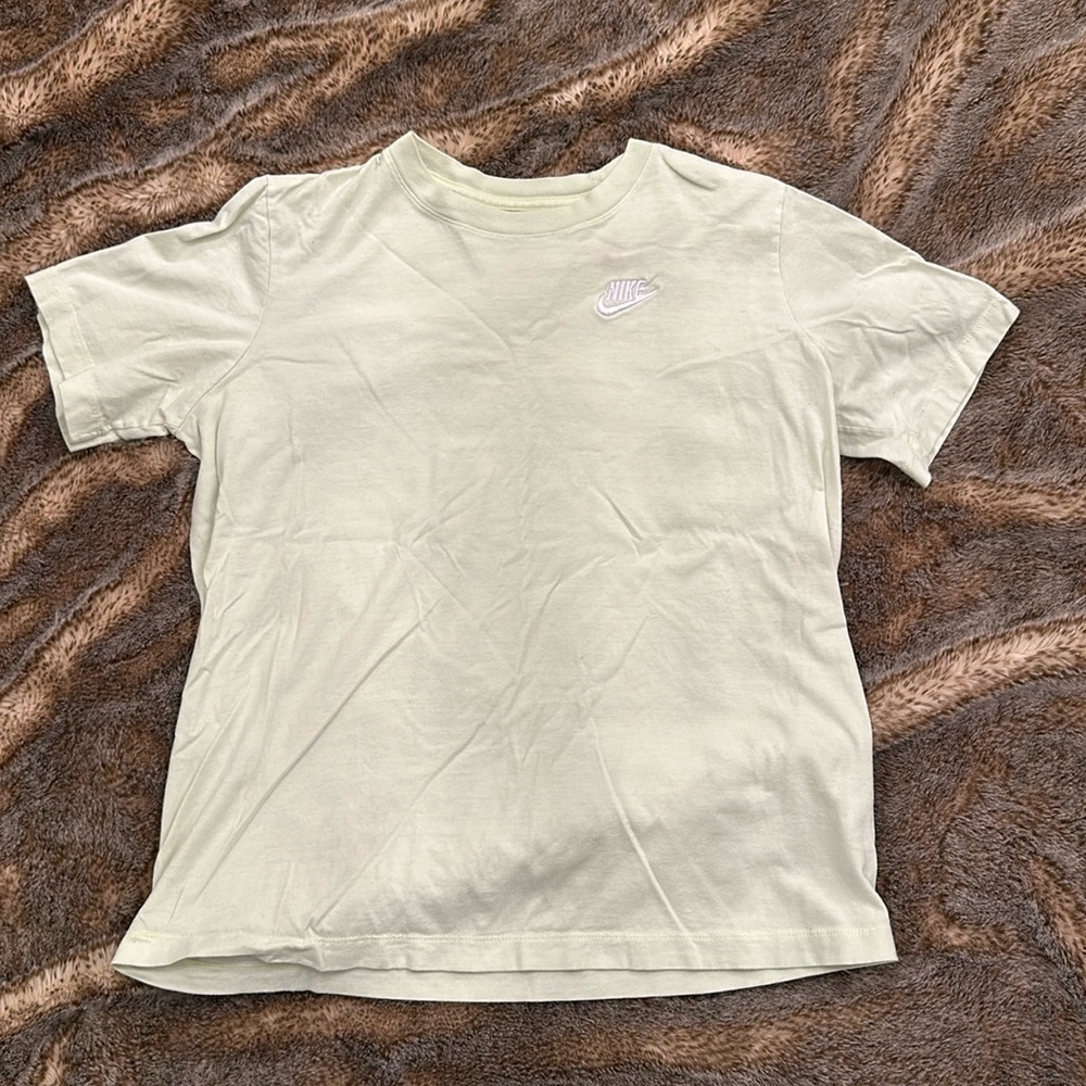 Nike cotton crew neck tee shirt mint green